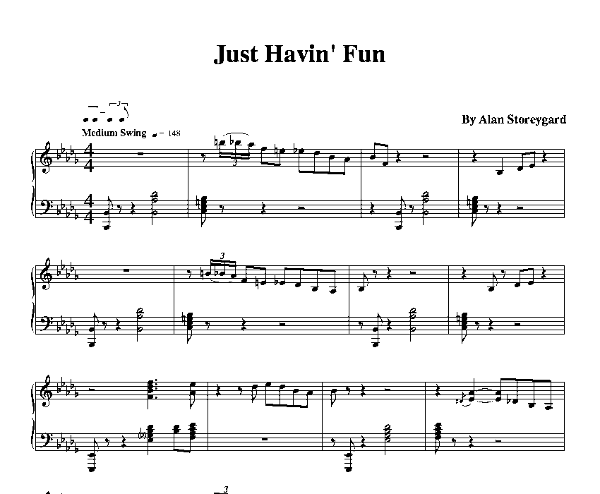 Just Havin' Fun (sheet music)