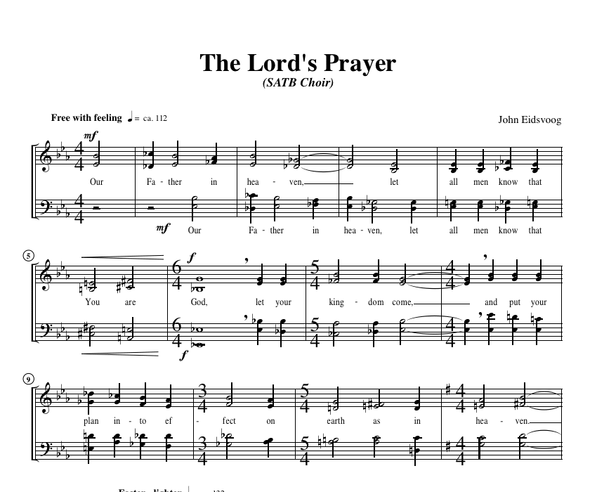 The Lord\'s Prayer - SATB