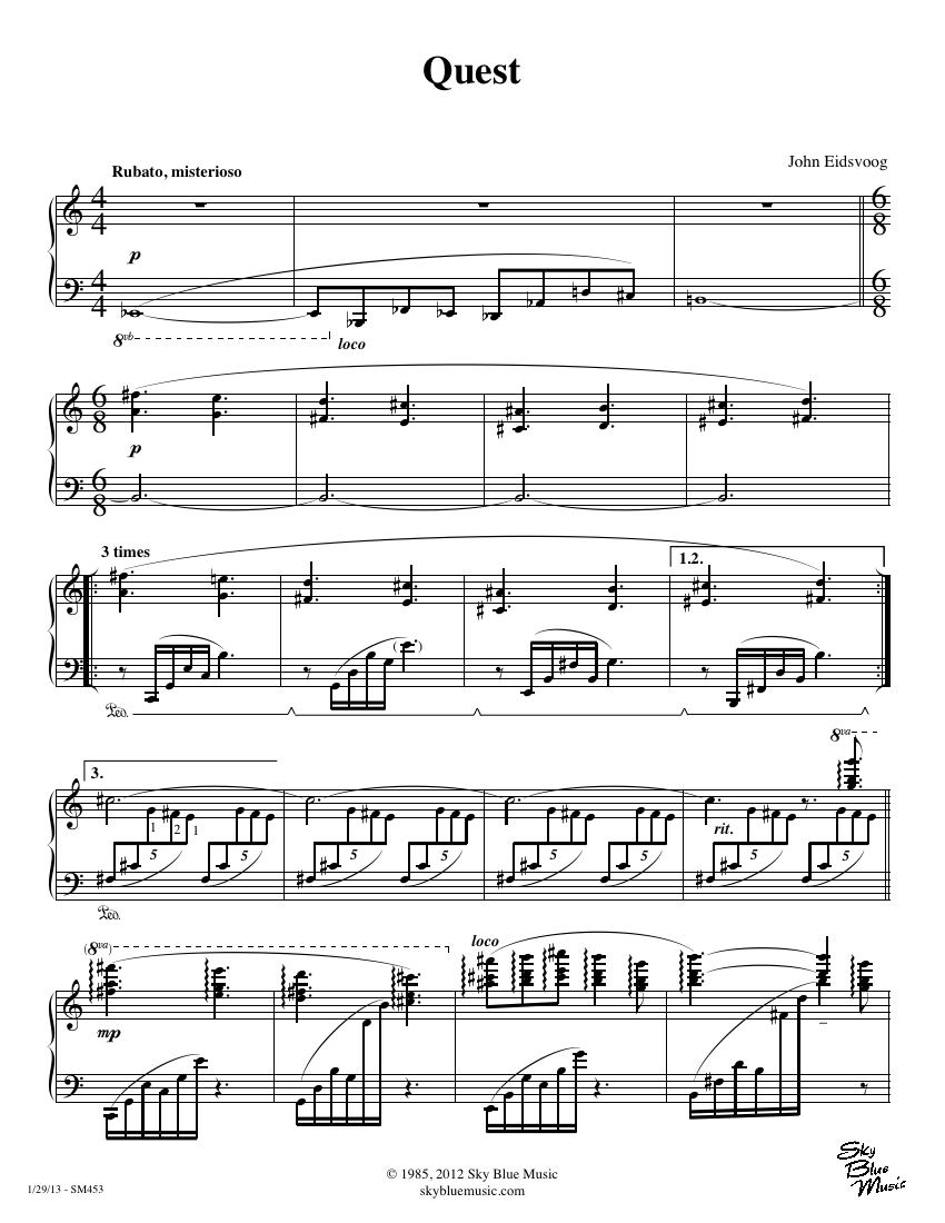 Quest (sheet music)