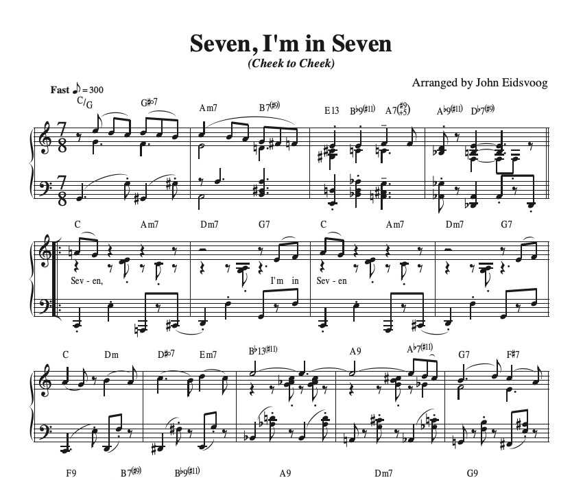 Seven, I’m in Seven (sheet music)